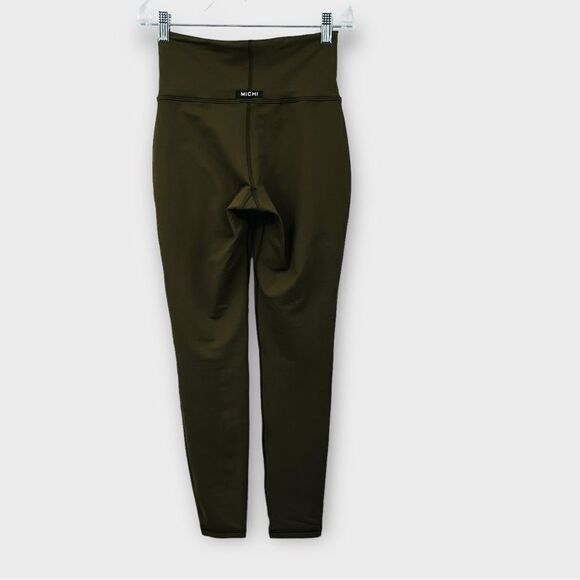 MICHE Instinct Legging High Waisted In Olive Green Women’s Size XS - Picture 5 of 8